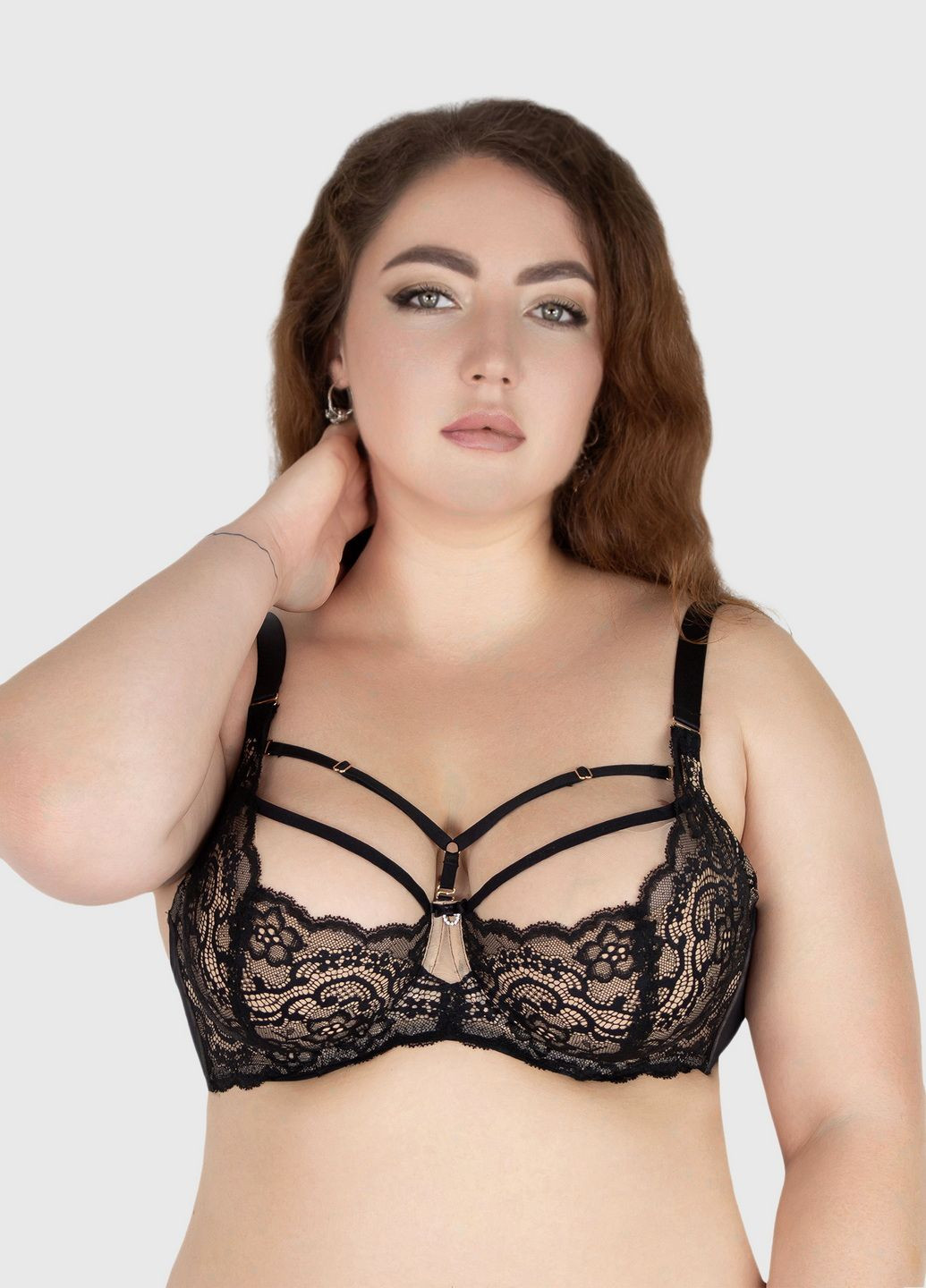 Чорний бюстгальтер Acousma з кісточками