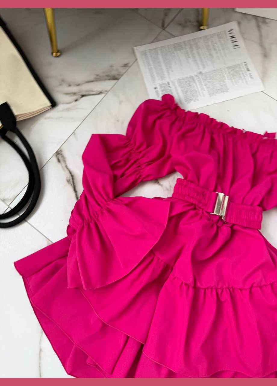 Малинова пляжна, повсякденний, кежуал, вечірня жіноча сукня FINO Mode