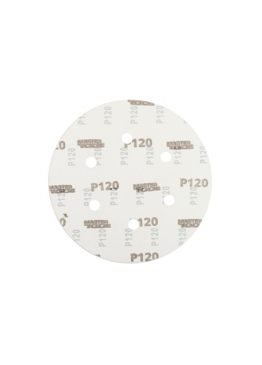 Шліфувальний круг на липучці Р120 для ексцентрикових шліфмашин 225 мм (5 шт.) Mastertool (332207493)