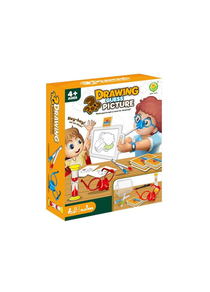 Настольная игра "Рисуй носом" 4+ 1210, в коробке (6902241808978) Shantou Yisheng (368545104)