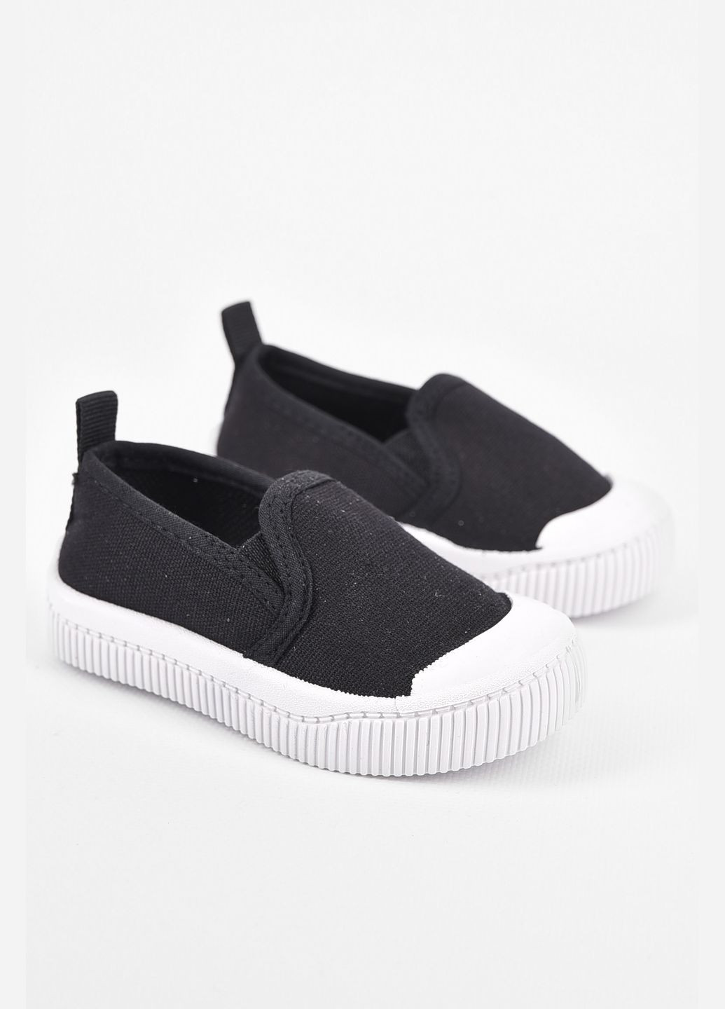 Мокасини дитячі чорного кольору Let's Shop (322989162)