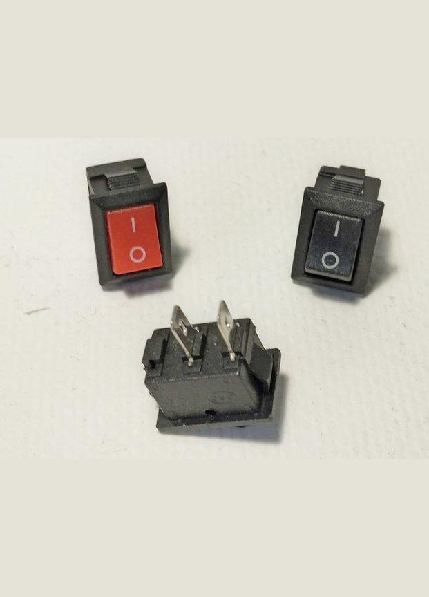 Клавіша прямокутна МІНІ 2 полож. KCD1-11/KCD11-101 РВ 6942 РВ No Brand (323146281)