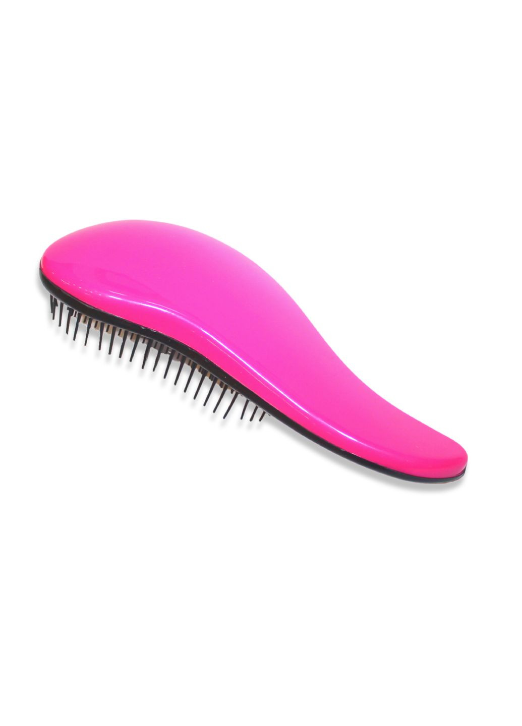 Гребінець/масажка для волосся маленька з м'якими зубчиками матова 15см Рожевий FROM FACTORY MANGO1 (339104689)