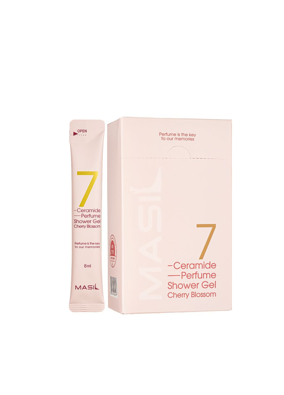 Гель для душа с ароматом цветущей вишни 7 Ceramide Perfume Shower Gel Cherry Blossom, пробник 8 мл MASIL (336961174)
