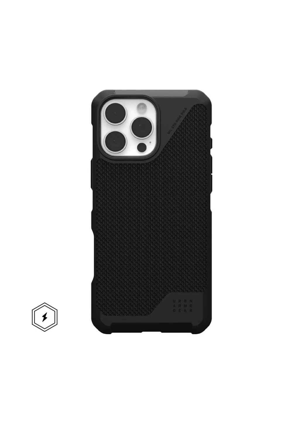 Чохол до мобільного телефона iPhone 16 Pro Max Metropolis LT Magsafe Kevlar Black (114453113940) UAG iPhone 16 Pro Max Metropolis LT Magsafe Kevlar Bla (326588073)