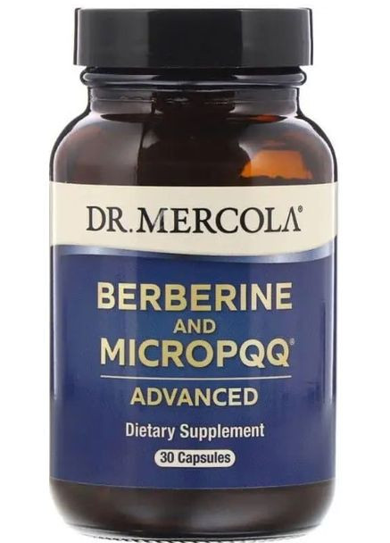 Берберин і мікроPQQ Berberine and MicroPQQ 30 капс Dr. Mercola (357340516)