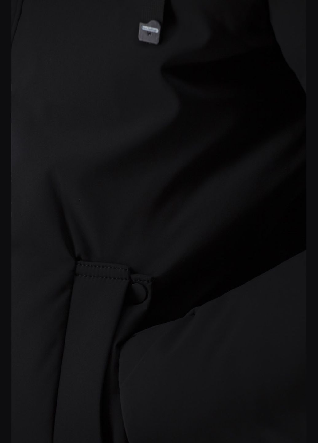 Чорна зимня чоловічий зимовий пуховик спортивний без хутра з качиним пухом (, ), 30439 Snow Image