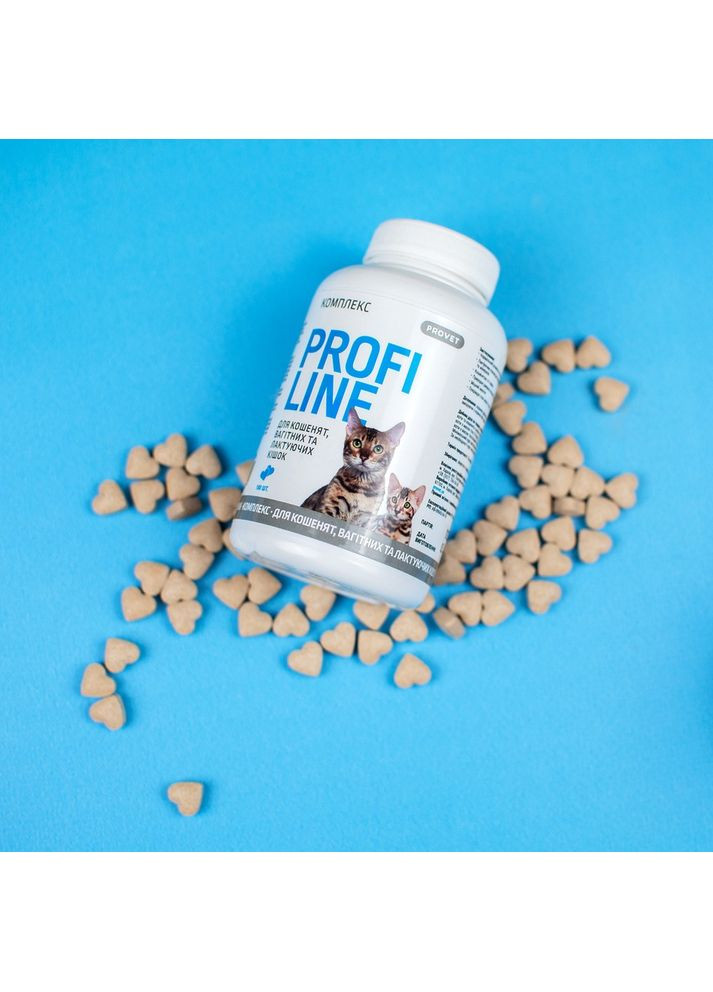 Витамины Profiline Комплекс для котят, беременных и лактирующих кошек, 180 таб. ProVET (355255540)