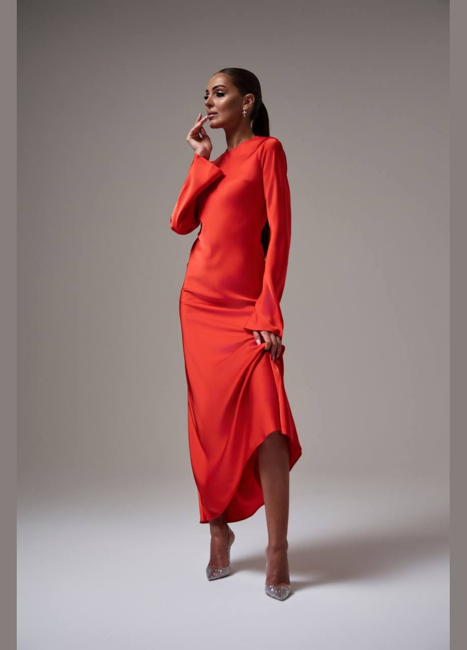 Красное кэжуал платье N.Family однотонное