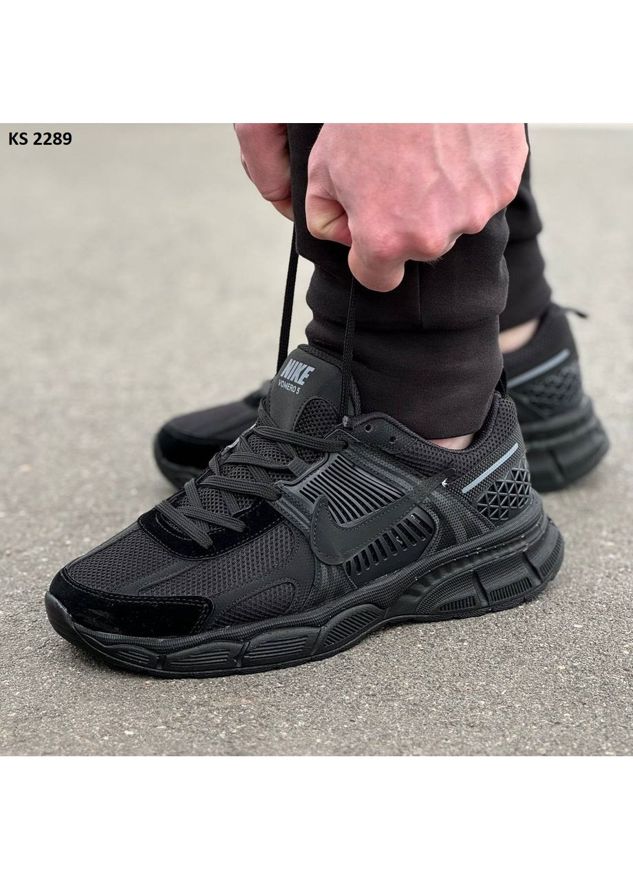 Черные демисезонные кроссовки мужские nike vomero 5 black найк вомеро роам 5 No Brand