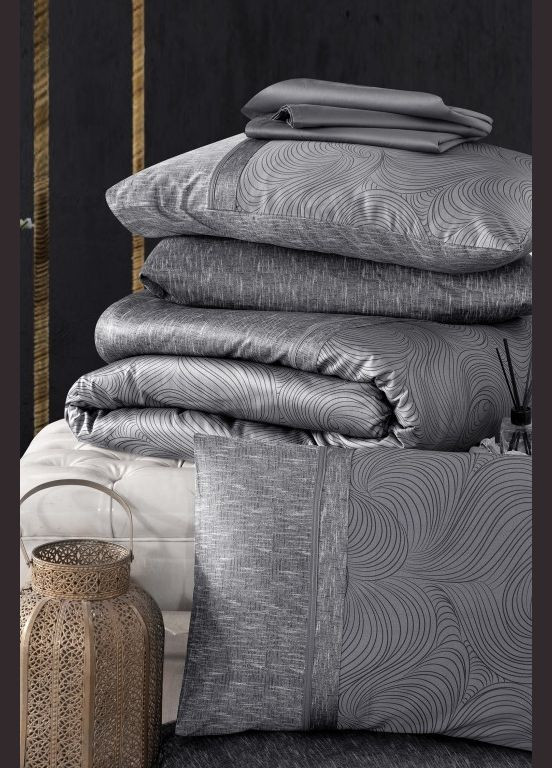Постельное белье Premium Satin 200×220 Nesy Grey La Romano (325471681)