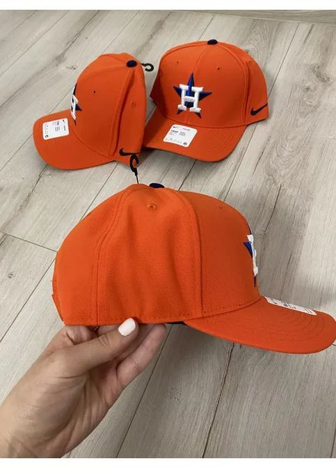 Кепки мужские новые оригинальные бейсболки самого оранжевого цвета. Nike Houston Astros (364989002)