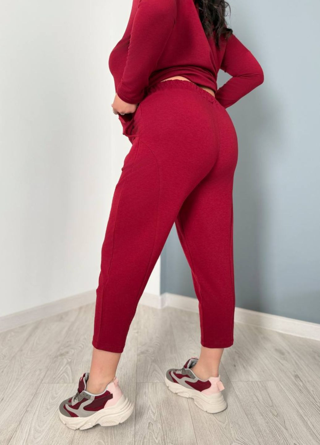 Женский однотонный костюм из двунитки Allthings (323196984)