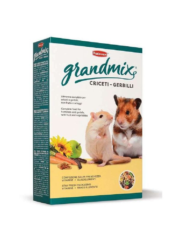 Корм сбалансированный для мелких грызунов Сriceti GrandMix - 400 г Padovan (328799892)