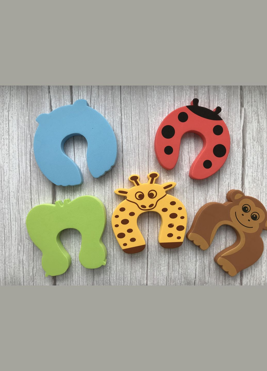 Блокатор для дверей Стопор на двері, 5 шт, 10 см. х 10 см. х 1,3 см LELUNO (313286824)