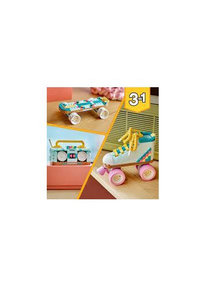 Конструктор Лего Креатор 3 в 1 Ретро роликові ковзани Creator Retro Roller Skate 31148 Lego (372125332)