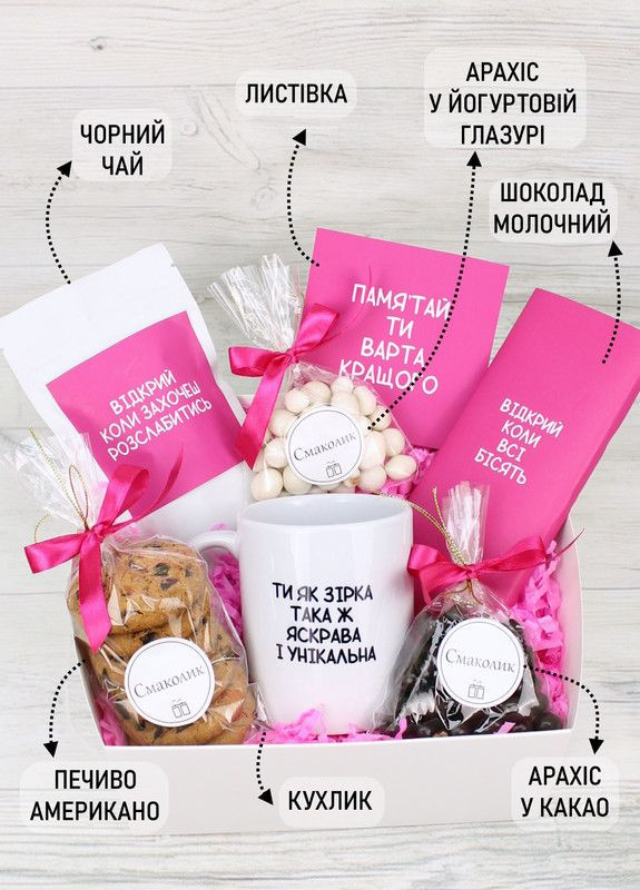 Подарочный бокс на День рождения "Супер девушка" подруге, сестре, девушке, женщине (8-1373) Кукумбер (324416370)