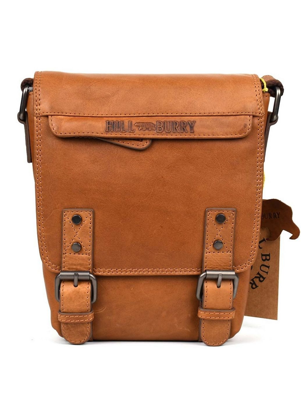 Чоловіча шкіряна сумка через плече 17х25х6 см HILL BURRY (315871813)