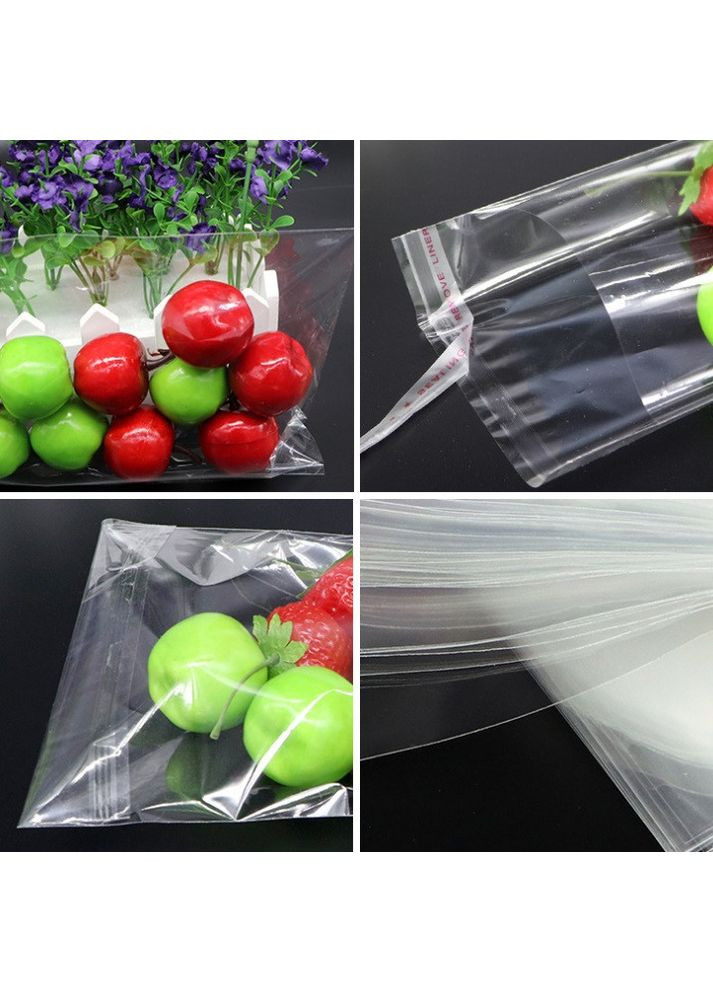 Пакет 70х100 мм поліпропіленовий з клейкою стрічкою прозорий ВОРР No Brand (371366953)