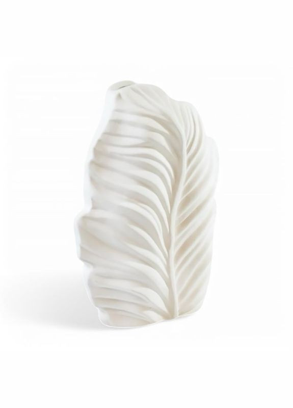 Ваза керамическая Флора белая 19,5 см No Brand (334674069)