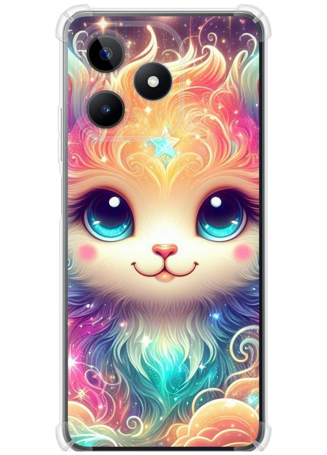 Силіконовий протиударний с посиленими кутами чохол 'Казкове кошеня' для Endorphone Realme C53 (324271834)