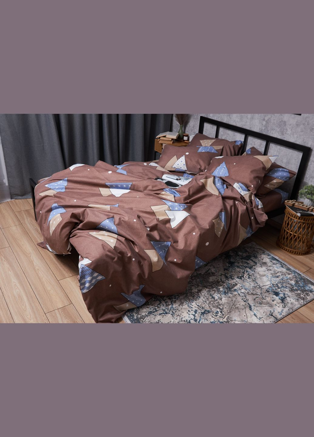 Комплект постельного белья Микросатин Premium «» полуторный евро 160х220 наволочки 2х40х60 (MS-820005060) Moon&Star amber dream (293148146)