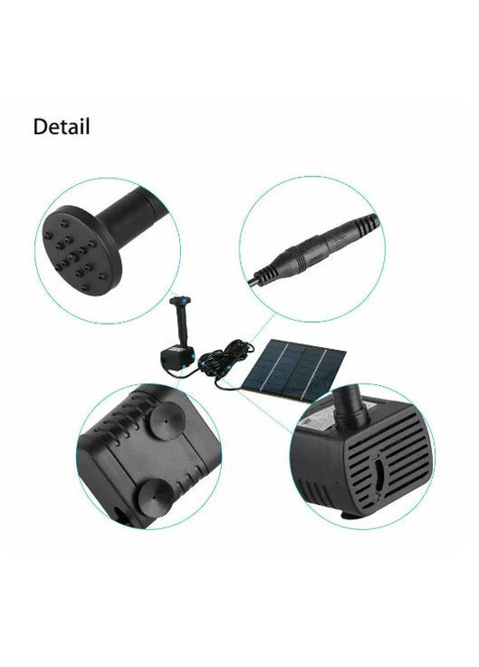 Фонтан на сонячній панелі 11 см * 11 см No Brand (304401684)