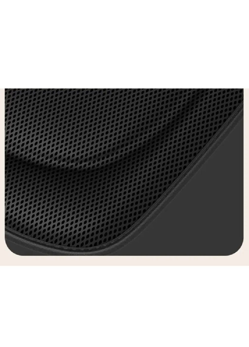 Подушка на сидение в салон машины автомобиля ортопедическая с пеной памяти вставками из экокожи (479113-Prob) Черная Unbranded (315773450)