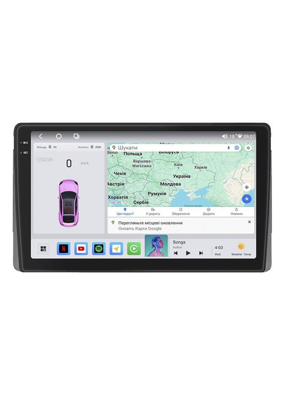 Штатна магнітола 9" для Toyota Celica VII (T230) Рестайлінг 2002-2006 4/64 QLED CarPlay 360 Prime 5 шт. Lesko (336204052)