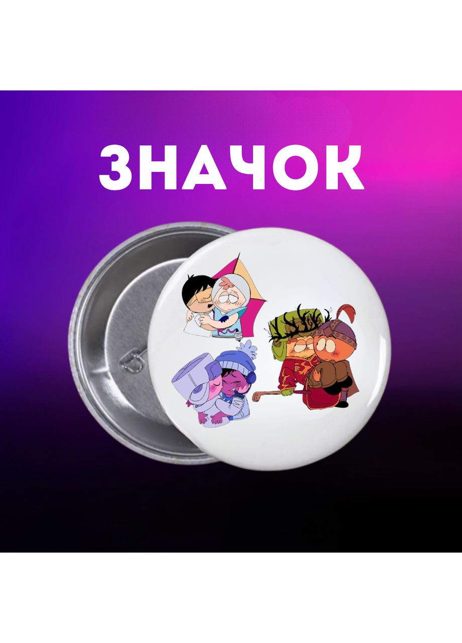 Значок Південний Парк Саус Парк South Park на шпильці на рюкзак 44 мм 1 шт Shantou (358929920)