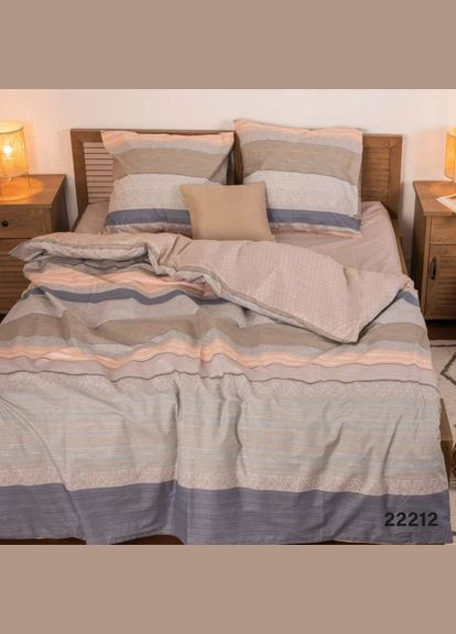 Комплект постельного белья евро ранфорс 22212 100% хлопок Viluta (278635379)