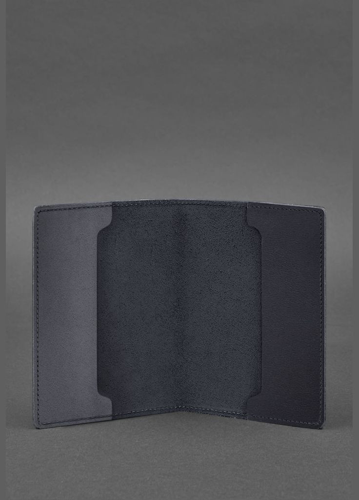 Кожаная обложка для военного билета офицера запаса 8.0 темно-синяя Crazy Horse (A-027686) BlankNote (329186766)