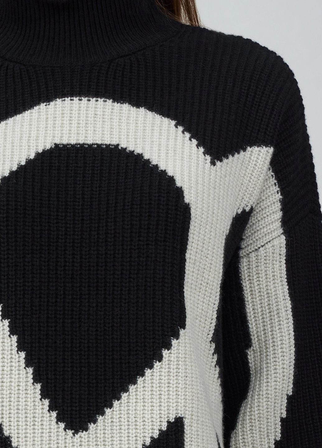 Черный зимний свитер Moschino Jeans