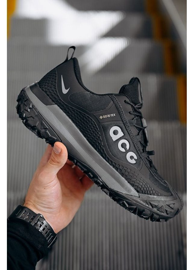 Чорні Осінні термо кросівки nike acg black No Brand