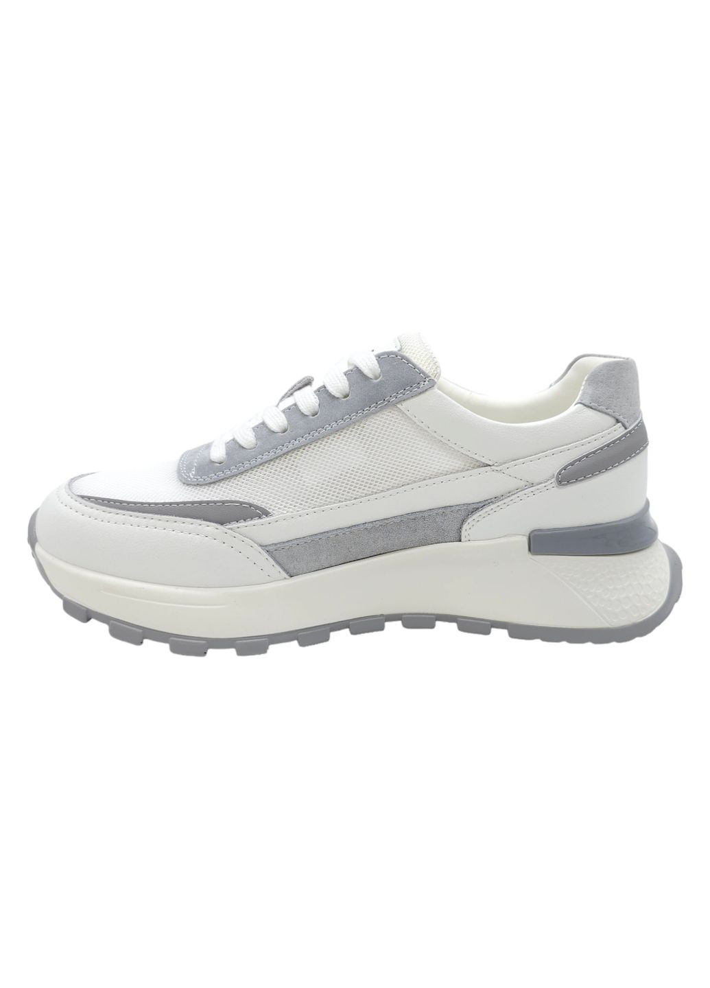 Белые всесезонные женские кроссовки белые кожаные l-10-54 23 см(р) Lonza