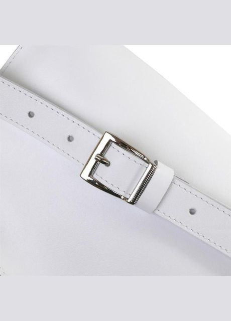 Сумка на пояс через плече жіноча для телефону та документів шкіряна маленька сумочка Білий 35949 Shvigel (337671218)