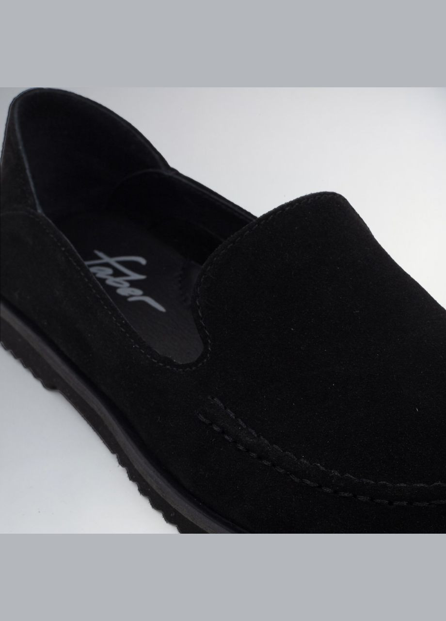 Жіночі анатомічні балетки жіночі, босоноге взуття Faber | чорні натуральна замша (322331231)