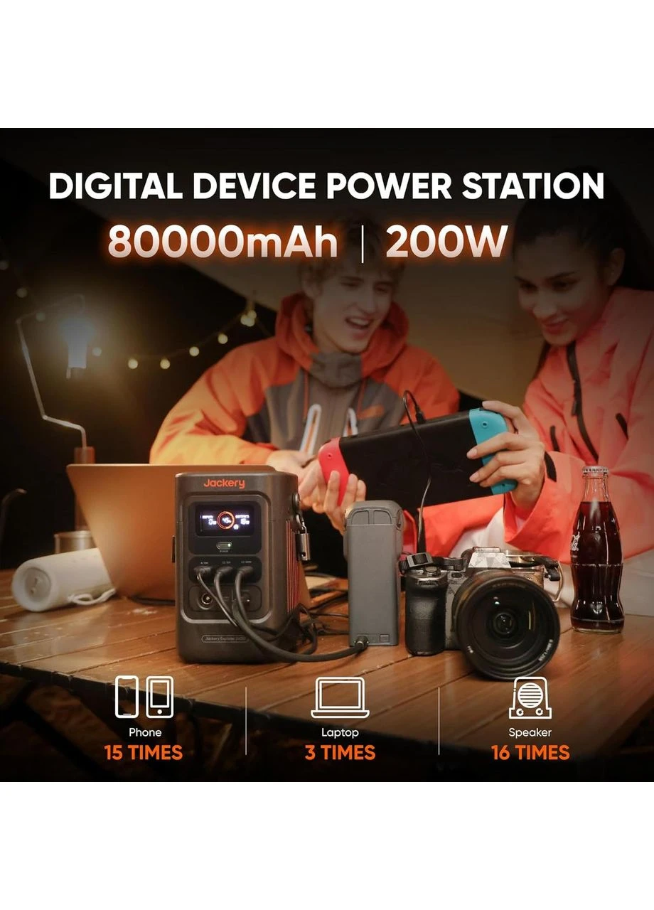 Зарядная станция Explorer 240D 256Wh 80,000mAh 200W LiFePO4 для ноутбука, старлинка Starlink Jackery (385631222)