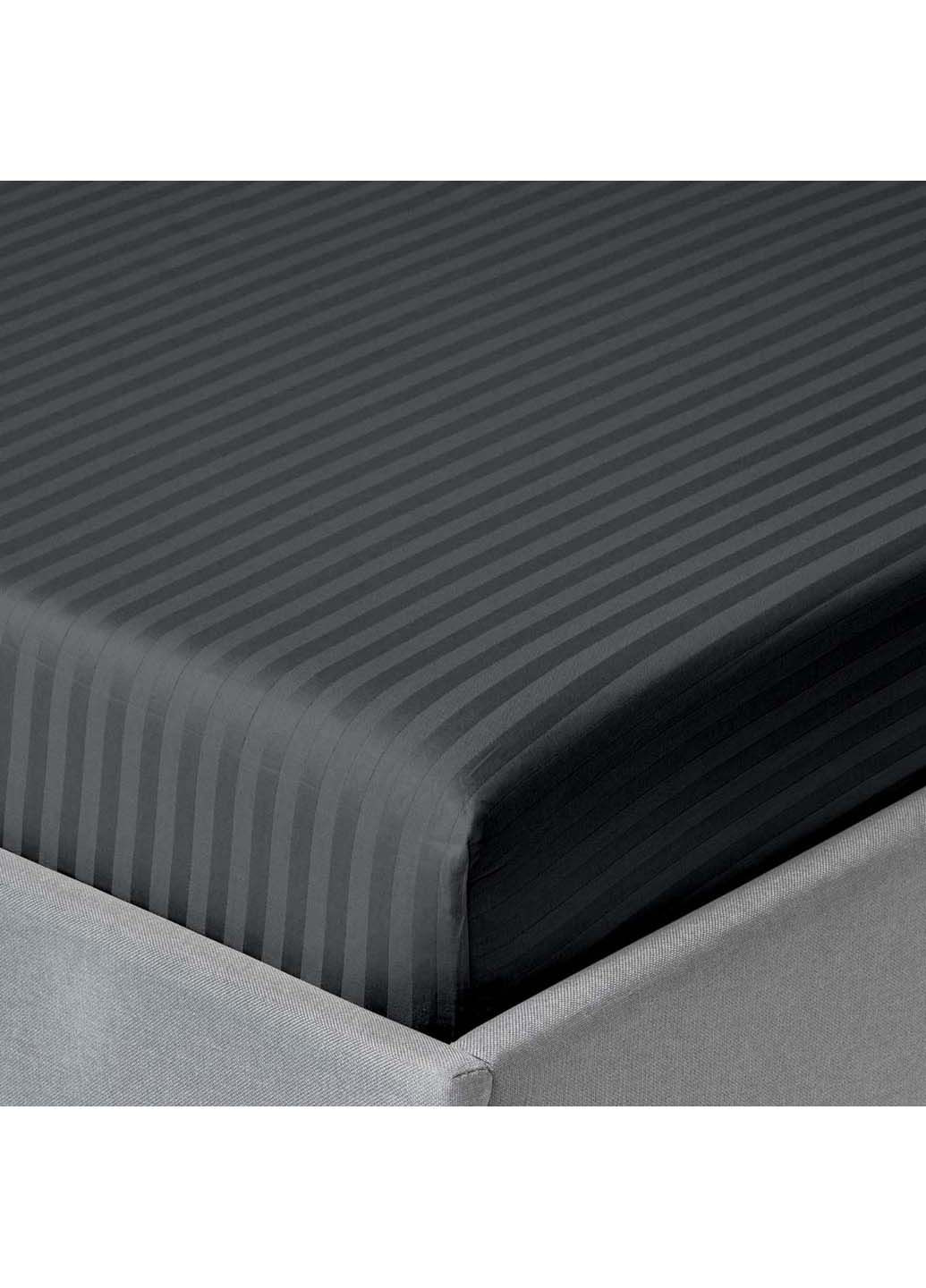 Двуспальная постель сатин с простыней на резинке LAVA CS1 180х220 см Cosas (307477564)