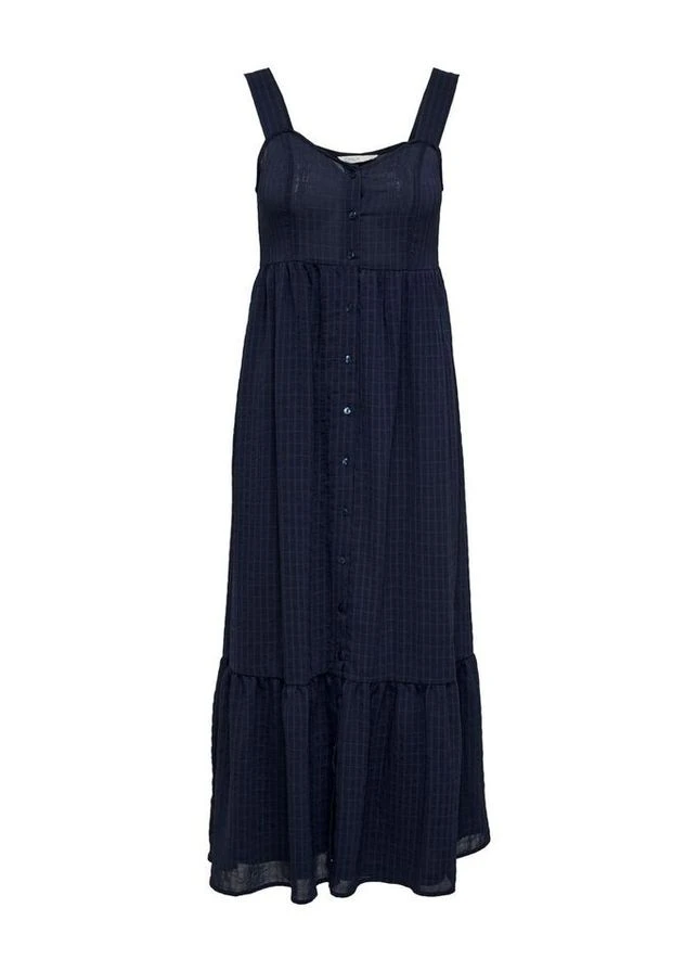 Комбинированное платье onlfelisa strap midi dress wvn 15230957-night sky темно-синий 15230957-night sky Only