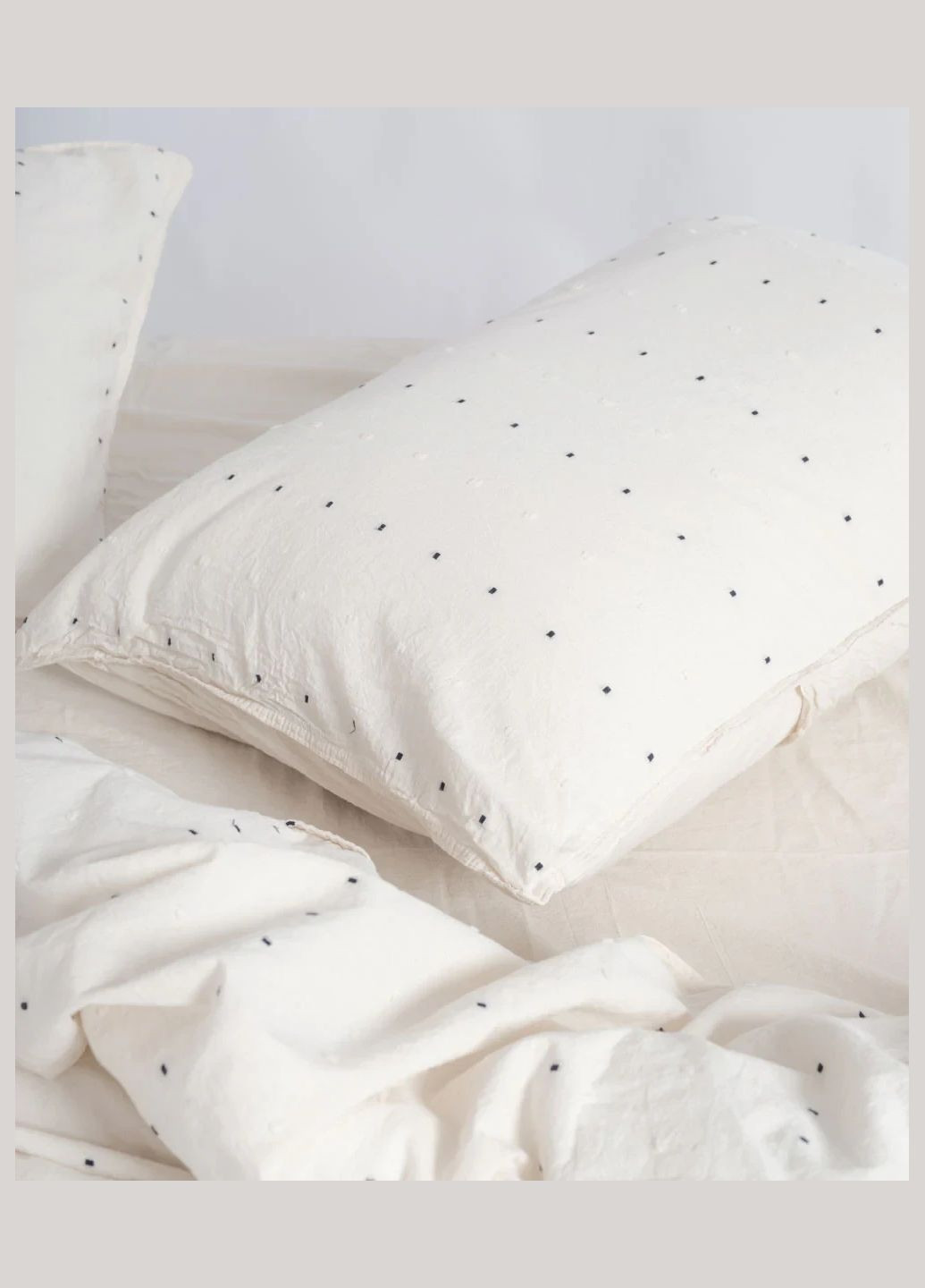 Постільна білизна Stonewashed 160 х 220 см Encorte Snow White Limasso (318382112)