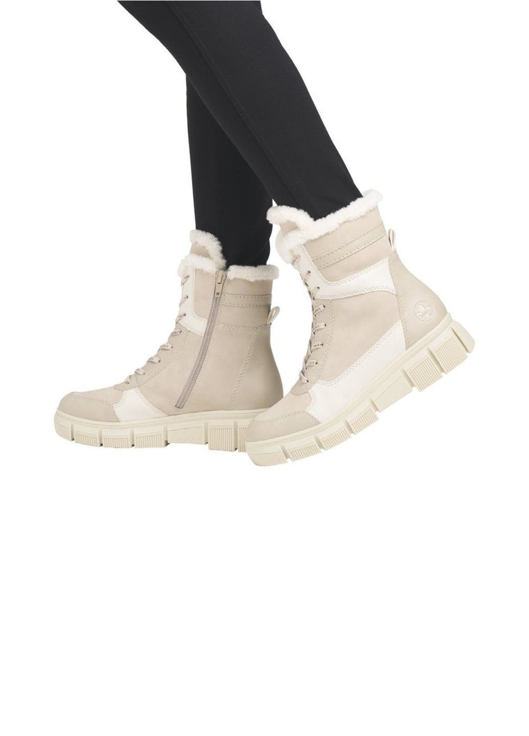 Зимние ботинки Rieker из искусственной кожи