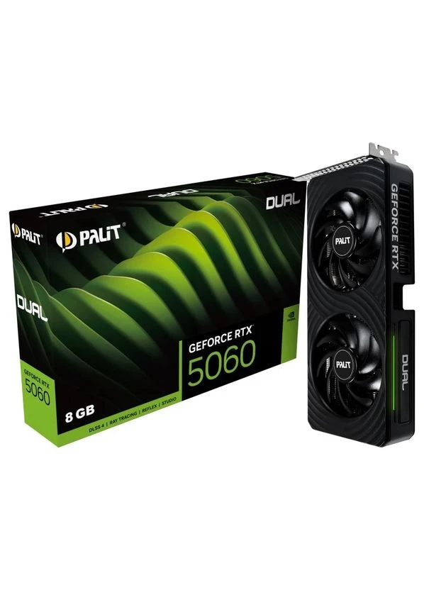 Видеокарта GF RTX 5060 8GB GDDR7 Dual (NE75060019P1-GB2063D) Palit (402008093)