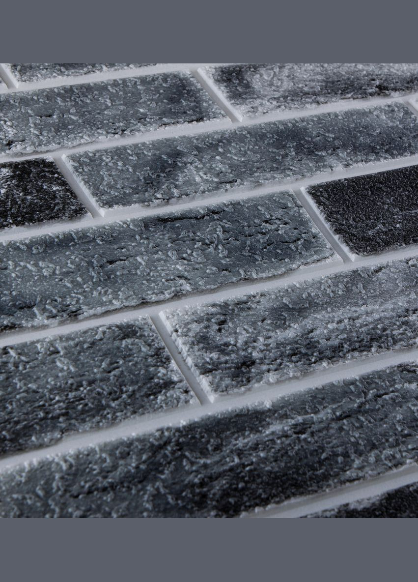 Самоклеющийся декоративный 3D панель кирпич серосиный клинкер 700x700x5мм (413) 3D Loft (298400682)