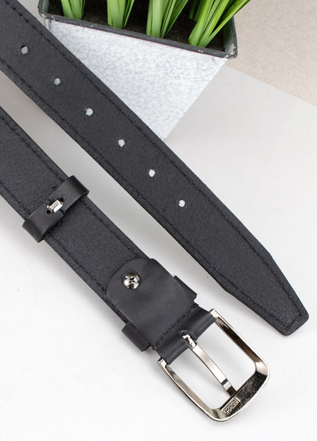 Ремінь шкіряний дитячий/ підлітковий чорний SF-3098 (85-105 см) SFIP (300914709)