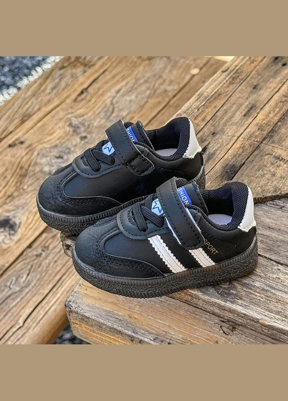 Черные всесезонные кроссовки детские adic-sab No Brand