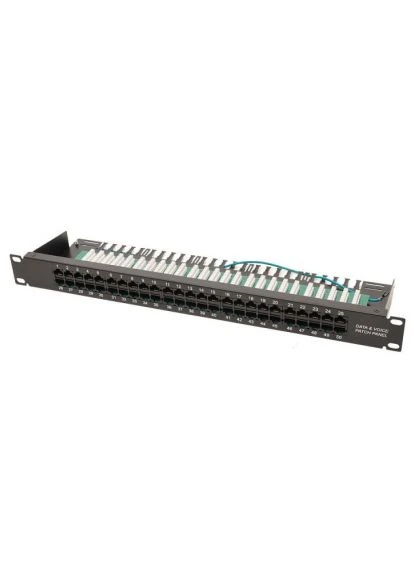 Патч-панель 19" телефонна 1U, 50xRJ-45, Cat.3, DUAL type (PPU50-1U) Voltronic 19" телефонна 1U, 50xRJ-45, Cat.3, DUAL type (389570949)