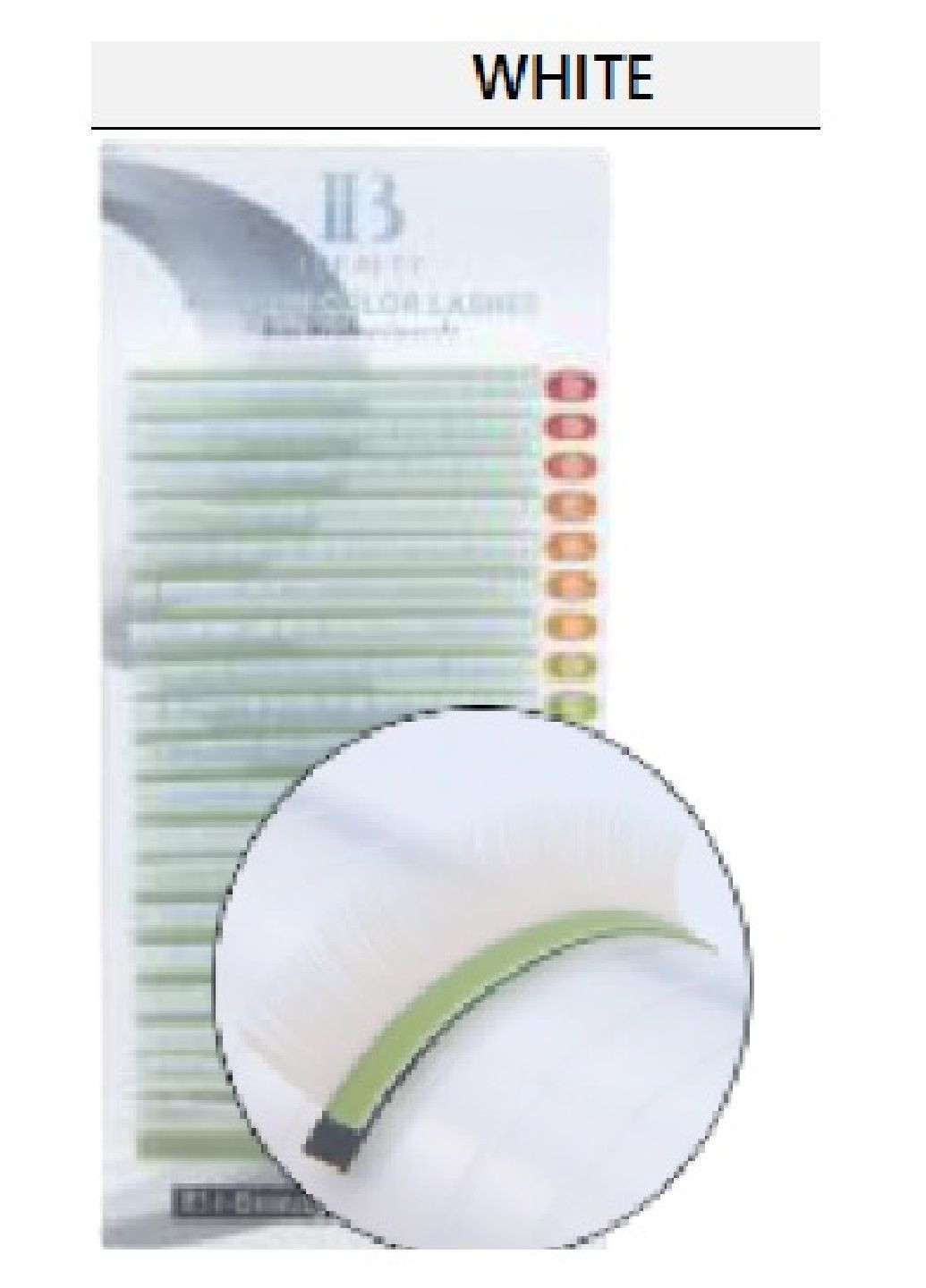 Ресницы белые миксы СС 0,10 9-12 мм I-Beauty (322863069)