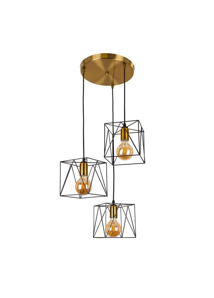 Підвісний світильник 756PR103F-3 BRZ+BK (300) (LVS3980) Levistella (370241904)