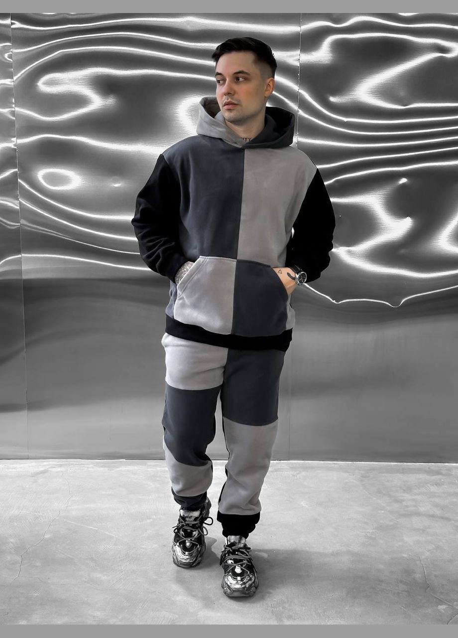 Серый повседневный костюм Vakko